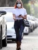 Ashley Benson Braless Pokies Out in West Hollywood
