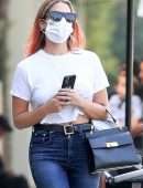 Ashley Benson Braless Pokies Out in West Hollywood