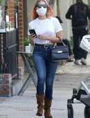 Ashley Benson Braless Pokies Out in West Hollywood