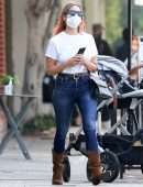 Ashley Benson Braless Pokies Out in West Hollywood
