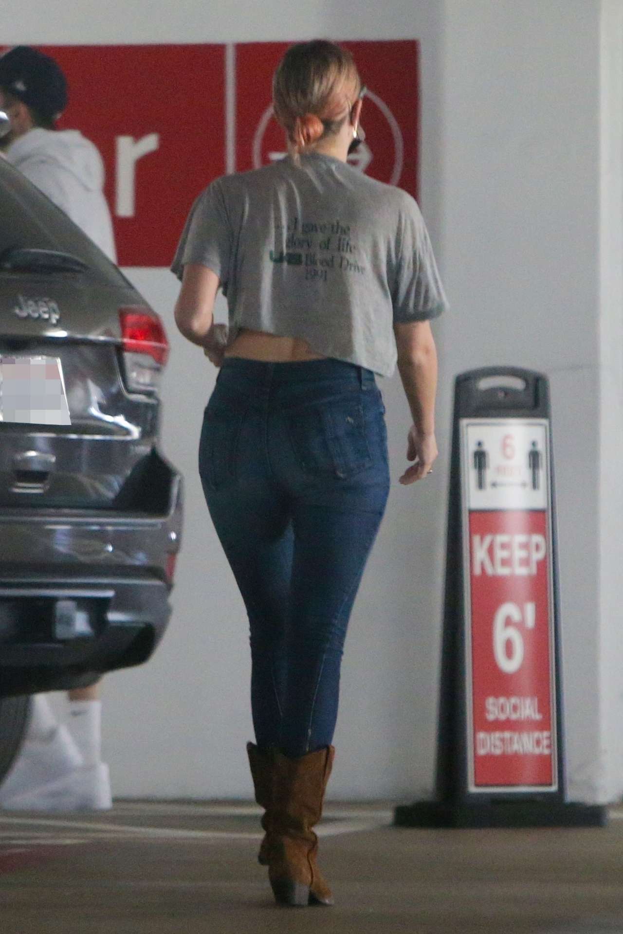 Ashley Benson Booty in Jeans at the Santa Monica Medical Center