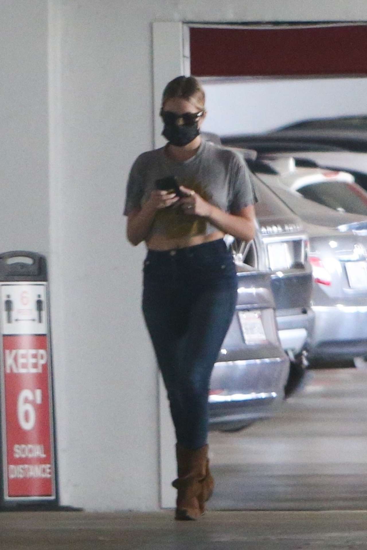 Ashley Benson Booty in Jeans at the Santa Monica Medical Center