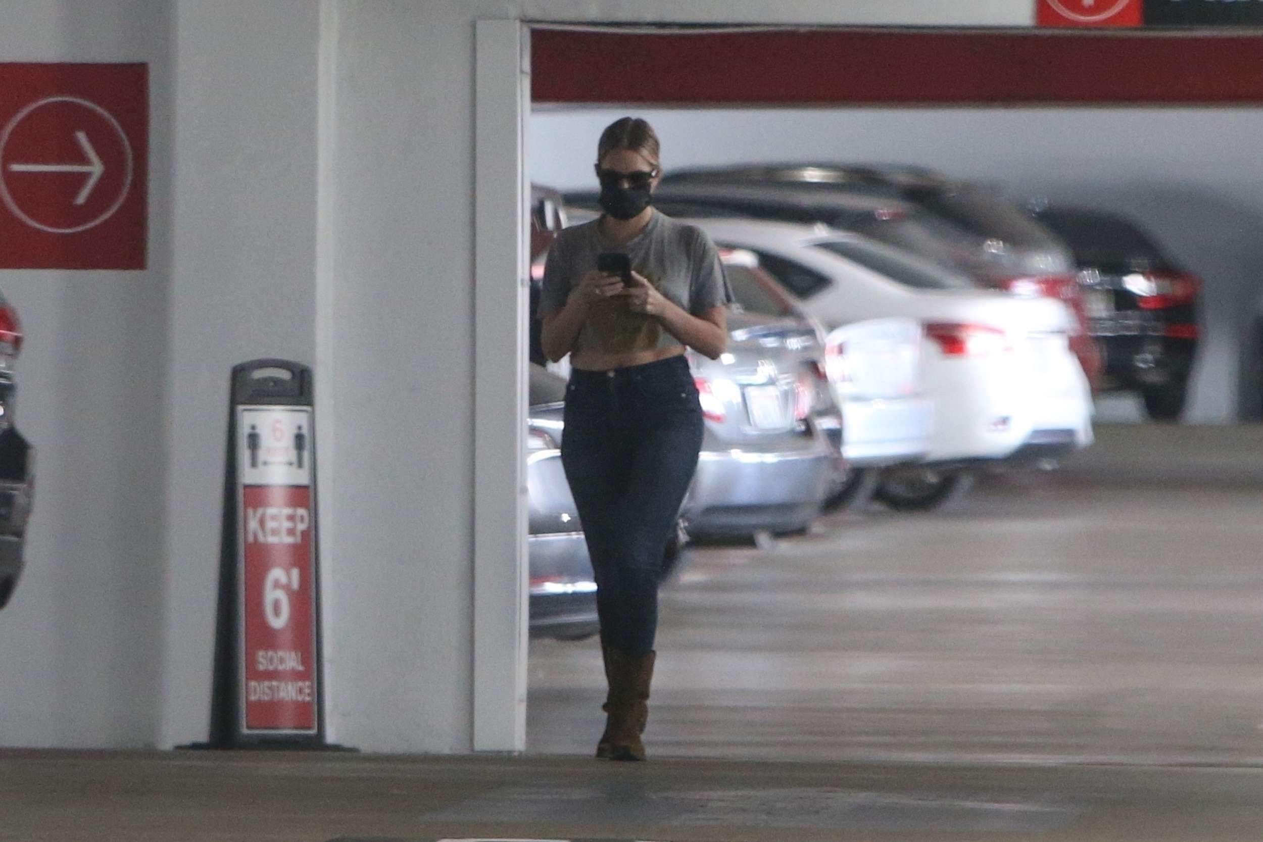 Ashley Benson Booty in Jeans at the Santa Monica Medical Center