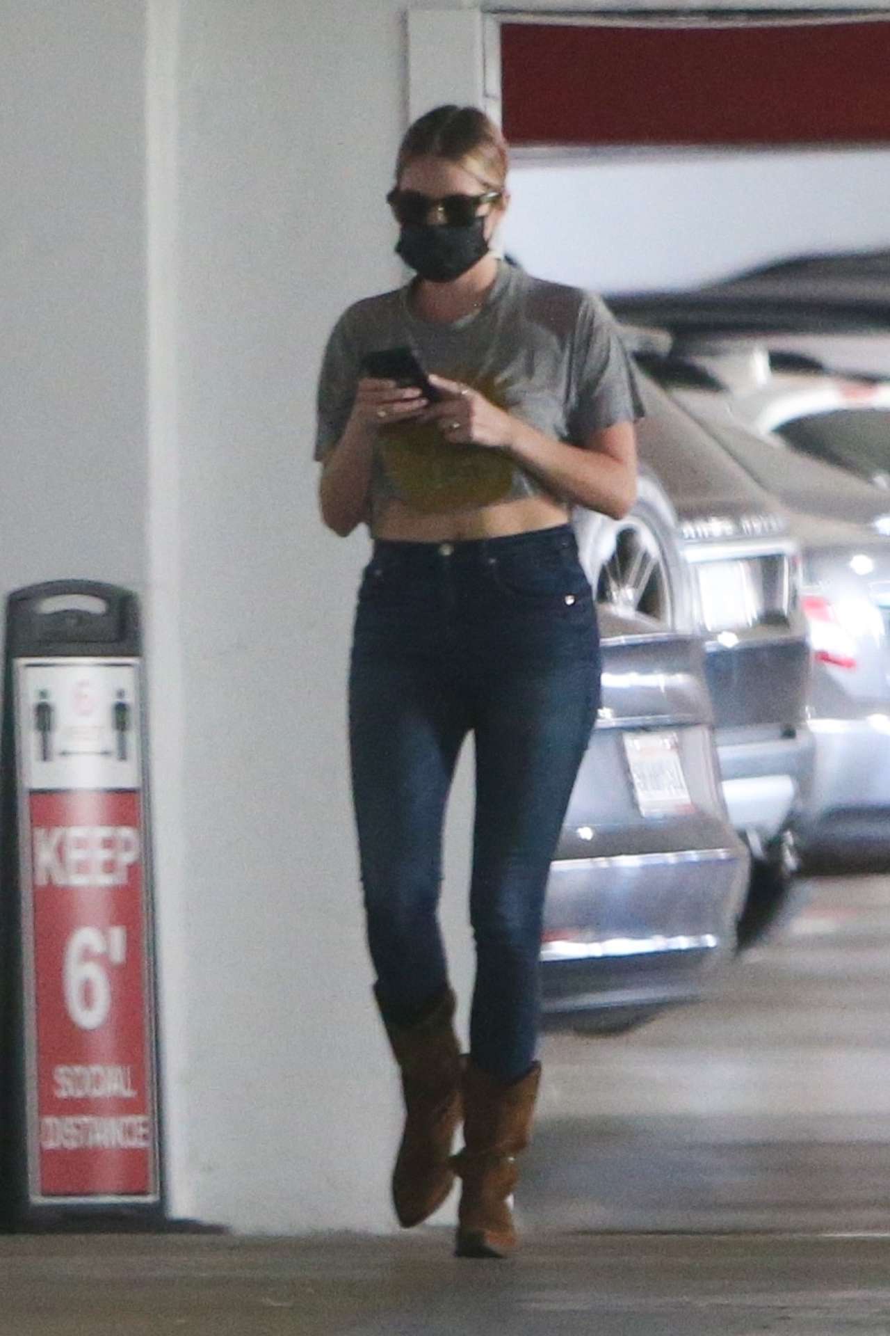 Ashley Benson Booty in Jeans at the Santa Monica Medical Center