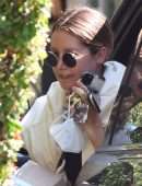 Ashley Tisdale Leggy, Visiting her Mom in Toluka Lake, California