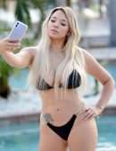 Bella Bunnie Amor Expose in a Bikini in Miami