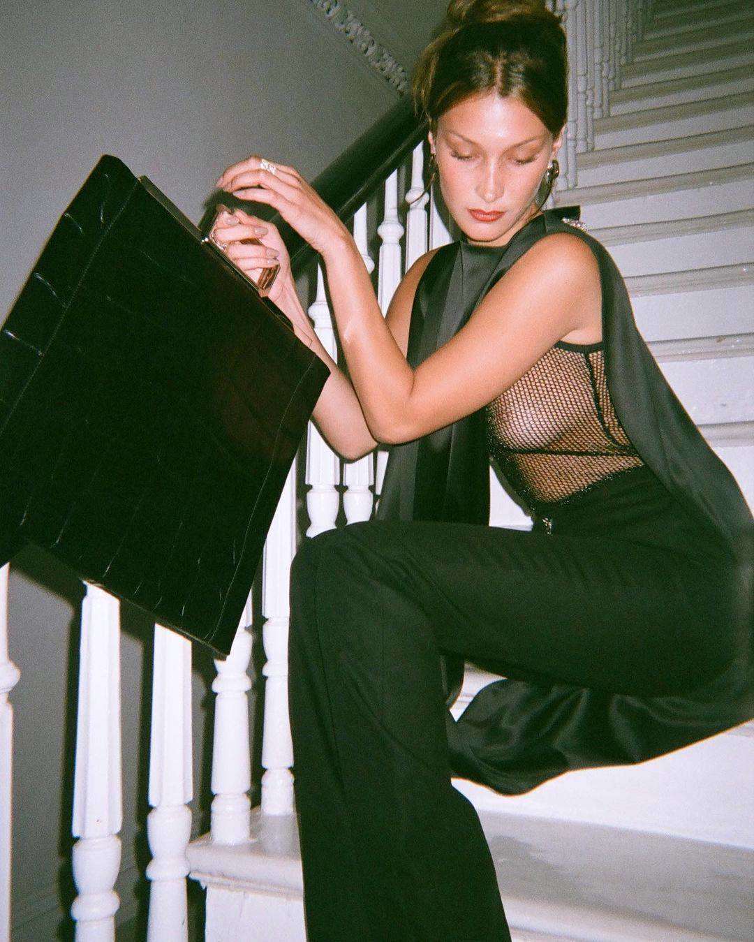 Bella Hadid See-Through Dress Hot Photoshoot