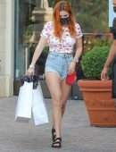 Bella Thorne Leggy, Outside The Kingdom Boutique in Calabasas