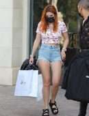 Bella Thorne Leggy, Outside The Kingdom Boutique in Calabasas