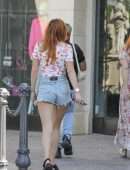 Bella Thorne Leggy, Outside The Kingdom Boutique in Calabasas