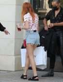 Bella Thorne Leggy, Outside The Kingdom Boutique in Calabasas