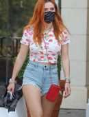 Bella Thorne Leggy, Outside The Kingdom Boutique in Calabasas