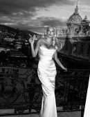 Caroline Vreeland - Cleavage in a Beautiful Black and White Photoshoot