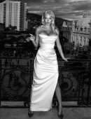 Caroline Vreeland - Cleavage in a Beautiful Black and White Photoshoot