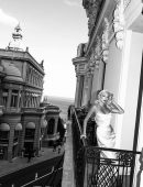 Caroline Vreeland - Cleavage in a Beautiful Black and White Photoshoot