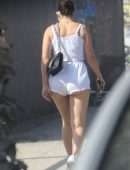 Charli XCX Booty Cheeks in Tiny Shorts Out in Los Angeles