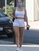 Charli XCX Booty Cheeks in Tiny Shorts Out in Los Angeles