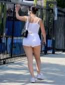 Charli XCX Booty Cheeks in Tiny Shorts Out in Los Angeles