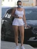 Charli XCX Booty Cheeks in Tiny Shorts Out in Los Angeles