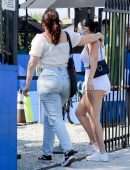 Charli XCX Booty Cheeks in Tiny Shorts Out in Los Angeles