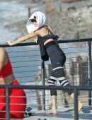 Charlotte McKinney Booty at a Yoga Class in Malibu