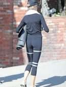Charlotte McKinney Booty at a Yoga Class in Malibu