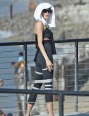 Charlotte McKinney Booty at a Yoga Class in Malibu