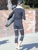 Charlotte McKinney Booty at a Yoga Class in Malibu