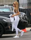 Chrishell Stause Booty, Smiles as She Finishes Her Saturday Practice