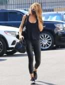 Chrishell Stause Booty in all Black seen at the DWTS Studios in Los Angeles