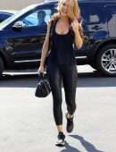 Chrishell Stause Booty in all Black seen at the DWTS Studios in Los Angeles