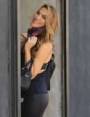Chrishell Stause Booty in all Black seen at the DWTS Studios in Los Angeles