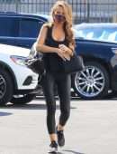 Chrishell Stause Booty in all Black seen at the DWTS Studios in Los Angeles