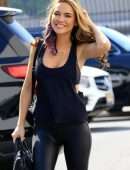 Chrishell Stause Booty in all Black seen at the DWTS Studios in Los Angeles