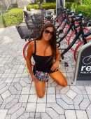 Claudia Romani Posing for Soro Bags and Accessories