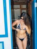 Claudia Romani Booty in Bikini Celebrates Columbus Day on South Beach