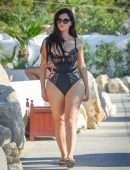 Demi Rose Booty at a Pool on Holiday in Ibiza