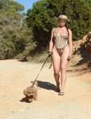 Demi Rose Booty, Walking Her Dog in Ibiza