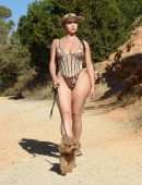Demi Rose Booty, Walking Her Dog in Ibiza