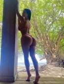 Demi Rose Mawby Booty in Tiny Thong Bikini
