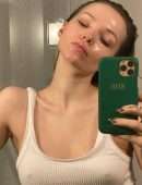 Dove Cameron Take Selfies for Rose Inc.