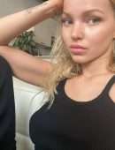 Dove Cameron Take Selfies for Rose Inc.