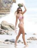Elizabeth Montgomery in Pink Bikini for 138 Water Photoshoot on the Beach in Malibu