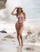 Elizabeth Montgomery in Pink Bikini for 138 Water Photoshoot on the Beach in Malibu