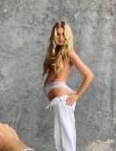 Elsa Hosk Pregnant in Photoshoot by Sante D’Orazio