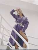 Emily Ratajkowski Leggy and Cleavage in Photoshoot for Nasty Gal Fall/Winter 2020 Campaign
