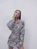 Emily Ratajkowski Leggy and Cleavage in Photoshoot for Nasty Gal Fall/Winter 2020 Campaign