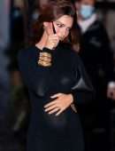 Emily Ratajkowski Arrives at Her Apartment Holding Her Baby Bump