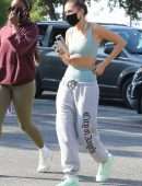Hailey Bieber Heading to Yoga Practice in West Hollywood, California