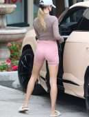Hailey Bieber Booty and Cameltoe in Shorts, Out in West Hollywood